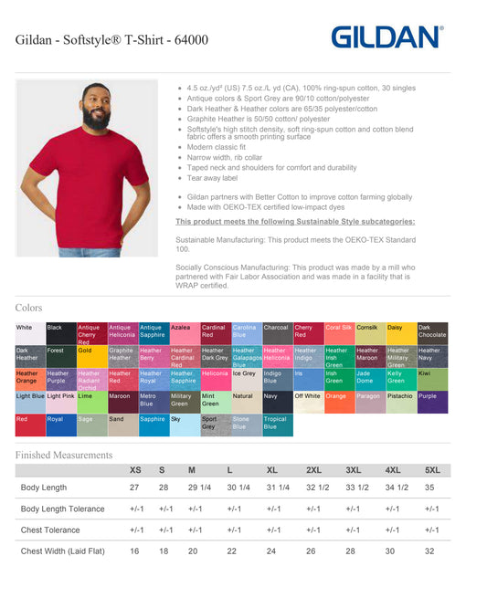 Gildan - Softstyle® T-Shirt - 64000