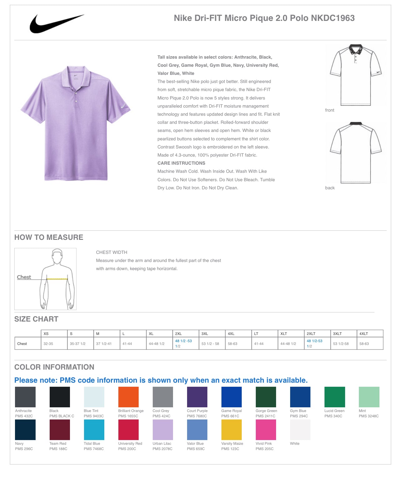 Nike Dri-FIT Micro Pique 2.0 Polo - NKDC1963