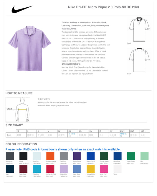 Nike Dri-FIT Micro Pique 2.0 Polo - NKDC1963