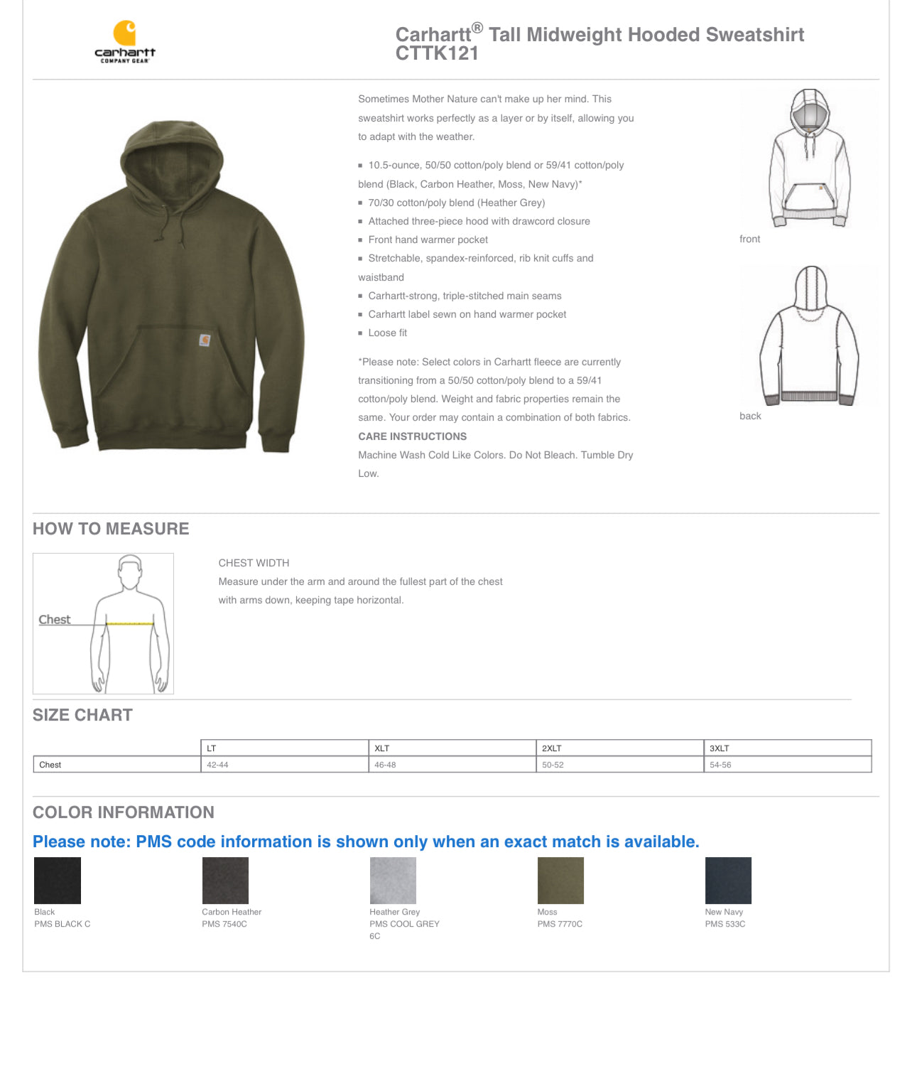 Carhartt ® Midweight Hooded Sweatshirt - CTK121