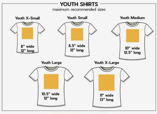 Custom Youth / Infant Heat Print Design