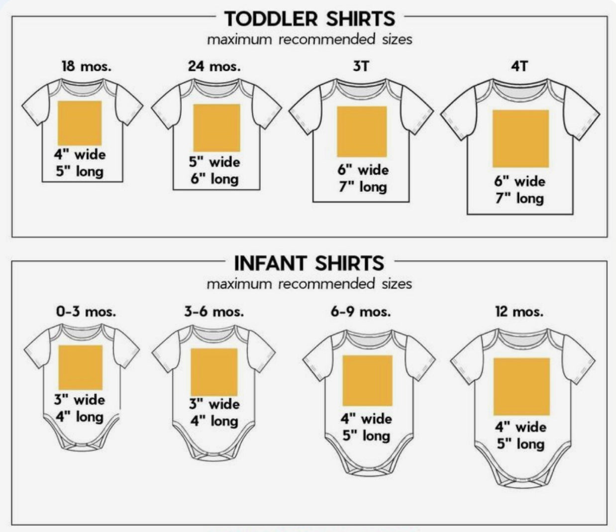 Custom Youth / Infant Heat Print Design