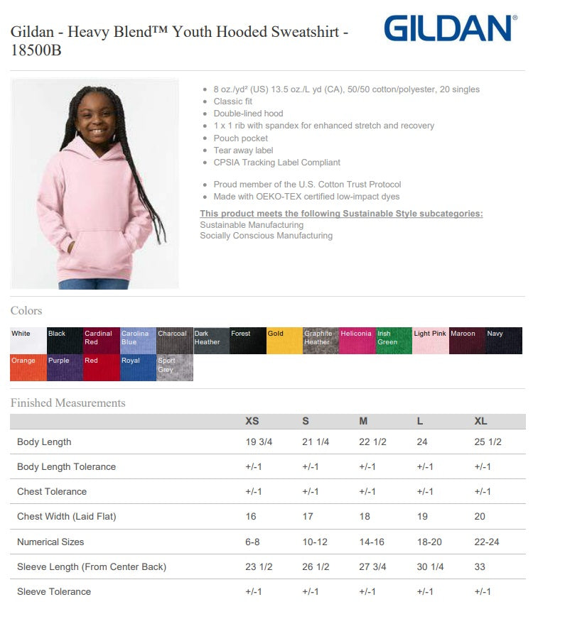 Gildan 18500B Heavy Blend - Youth