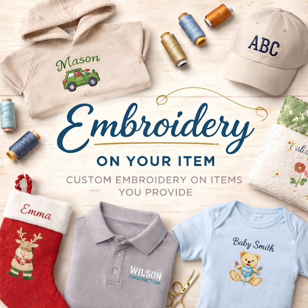 Embroidery on Customer-Provided Item